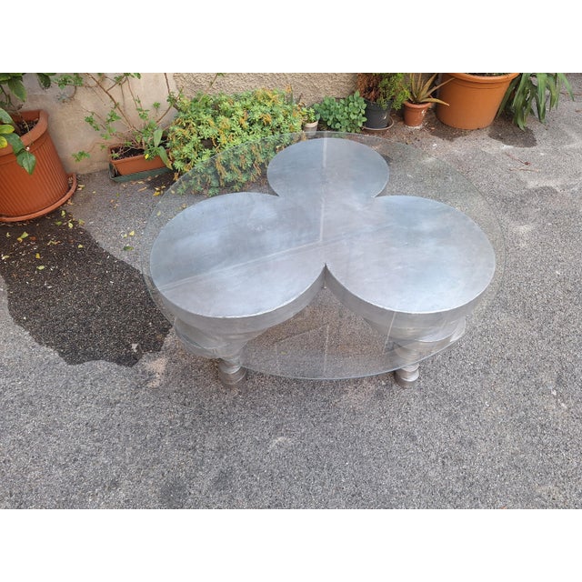 Vintage Sculpture Table in Aluminum by Maurizio Mori, 1980s For Sale - Image 13 of 18