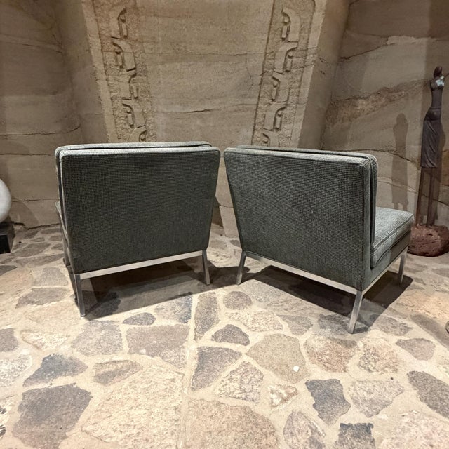 Florence Knoll Model 65 Mid-Century Modern Armless Slipper Lounge Chairs For Sale In San Diego - Image 6 of 14