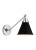Chapman & Myers by Visual Comfort Studio Wellfleet Single Arm Cone Task Sconce, Midnight Black & Polished Nickel For Sale In Greenville, SC - Image 6 of 6