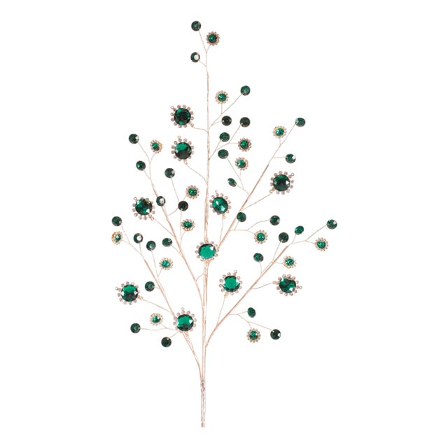 Emerald Jewel Spray (Set of 2) For Sale