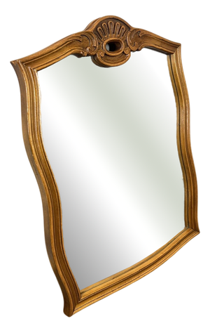 Vintage French Style Carved Wall Mirror