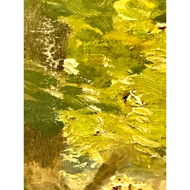 Antique 19th-Century French Impressionist Landscape Oil Painting Sunlit Forest For Sale - Image 11 of 18
