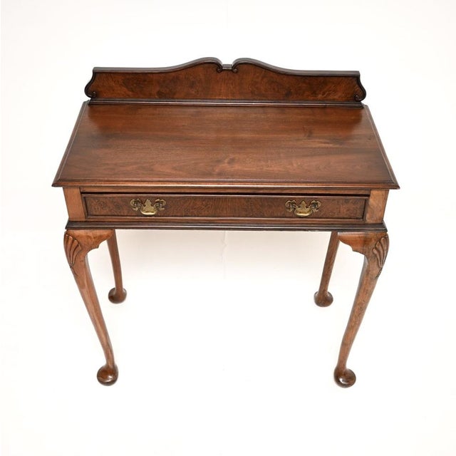 1930s Antique Walnut Console Table, 1930 For Sale - Image 5 of 10