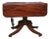 American Sheraton Pedestal Drop-Leaf Console Breakfast Table in Mahogany For Sale