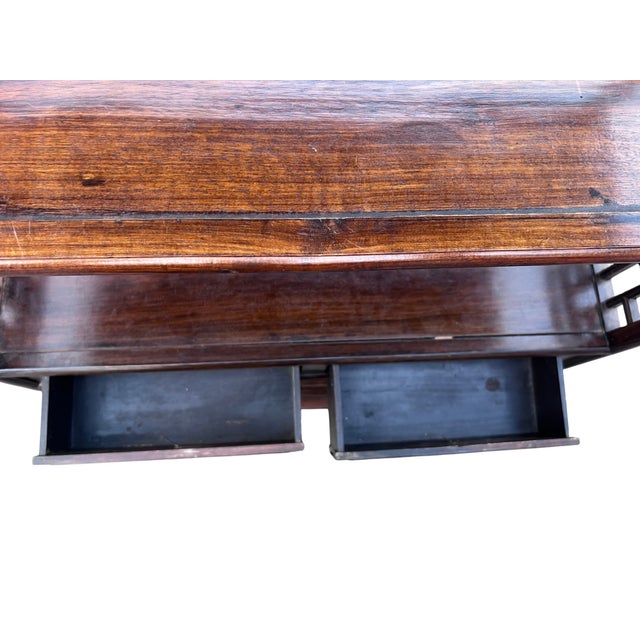1990s Chinese Chippendale Rosewood Étagères With Fretwork a Pair For Sale - Image 14 of 17