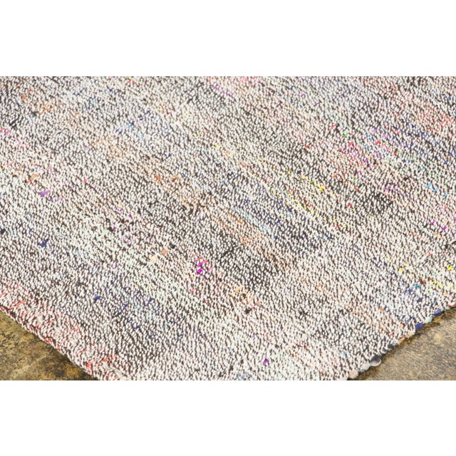 Traditional Vintage Chaput Kilim Wool Rug With Textural Stripes by Rug & Kilim, 1950-1959 For Sale - Image 3 of 8