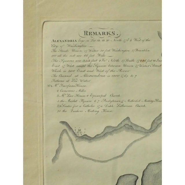 1940s 1940s Alexandria, Virginia Town Plan, Framed For Sale - Image 5 of 10