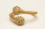 Modern 18k Gold and Champagne Diamond Wrap Ring For Sale - Image 3 of 5