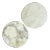 Italian White & Gray Marble Wine Bottle Coasters, Pair For Sale