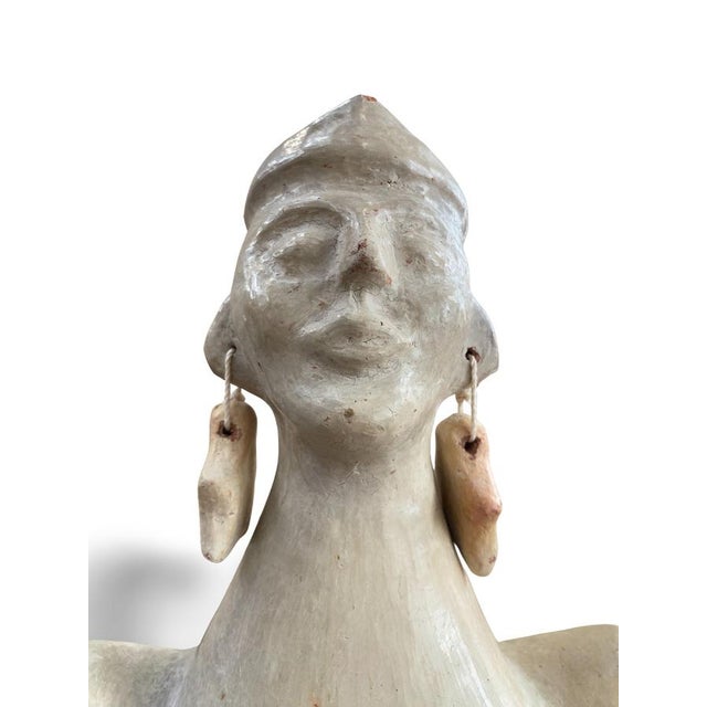 Ceramic Mid-Century Modern Terracotta Anthropomorphic Female Sculpture For Sale - Image 7 of 14
