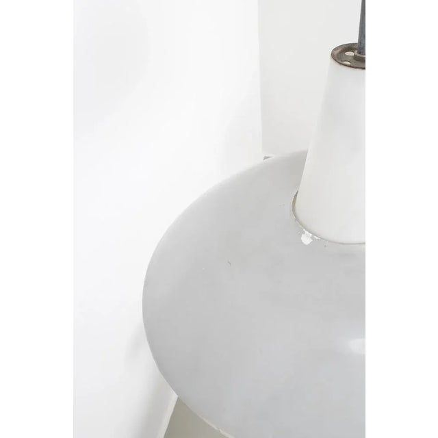 Pendant Lamp in Light Grey, 1950s For Sale - Image 5 of 6