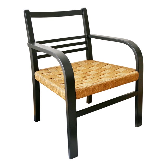 Bauhaus Wicker Chair, 1940s For Sale