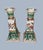 Vintage Chinese Famille Verte Bok Choy Porcelain Candlestick Holders - A Pair For Sale - Image 4 of 14