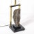 Mid-Century Rectilinear Black Lacquer & Brass Pyrite Specimen Table Lamp For Sale - Image 9 of 11