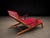 Wood Brazilian Modern Chaise Lounge in Caviúna Wood & Fabric by Pierre Weckx, Brazil, 1950s — Lot 573A For Sale - Image 7 of 17