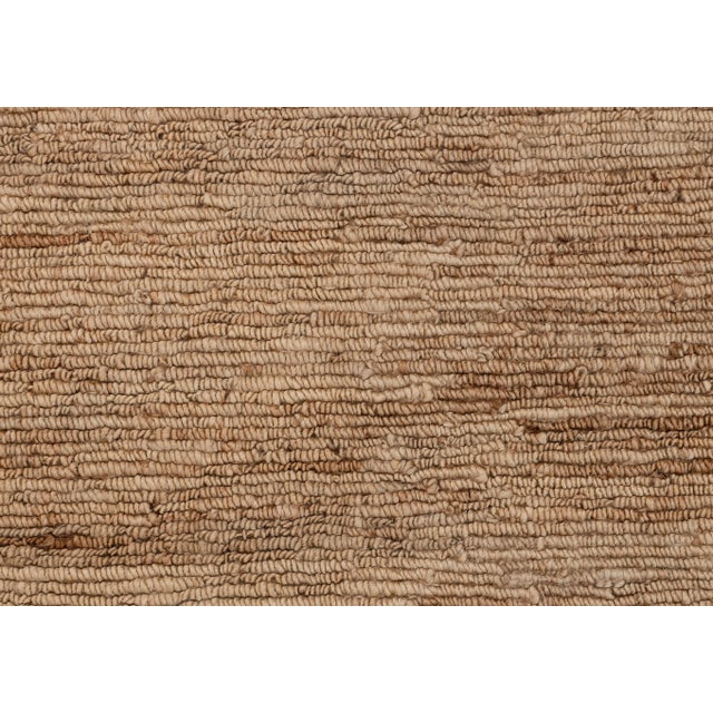Not Yet Made - Made To Order High Quality Hand Knotted Tan Camel Jute Loop Pattern Solid Rug 8x10Ft. For Sale - Image 5 of 12