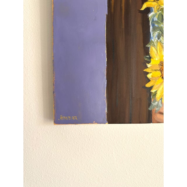 "Sundown" Modern Original Oil Painting, by Jennifer Hohlfelder For Sale - Image 9 of 10