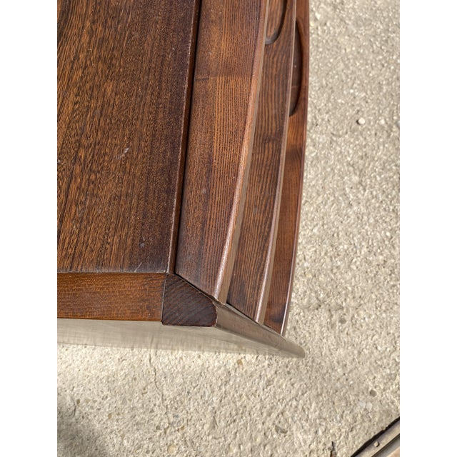 Vintage Veneer Chest of Drawers in Elm Wood, 1970s For Sale - Image 15 of 18