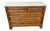 Antique French Oak Marble Top Carved Chest of Drawers For Sale