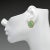 Contemporary 14KY Vintage Carved Jadeite Jade Earrings, 2 pieces For Sale - Image 3 of 3