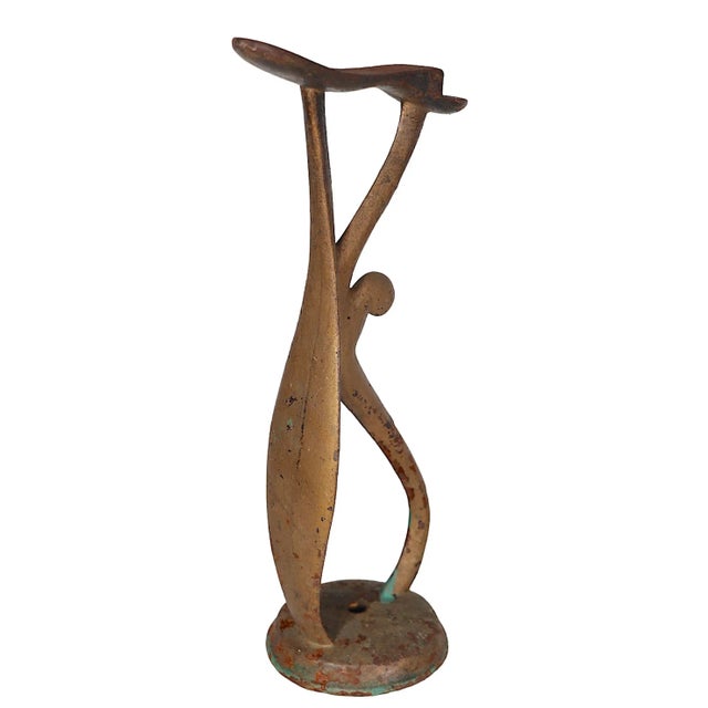 Pr. Antique Cast Iron Shoe Shine Stands C. 1900 For Sale In New York - Image 6 of 6