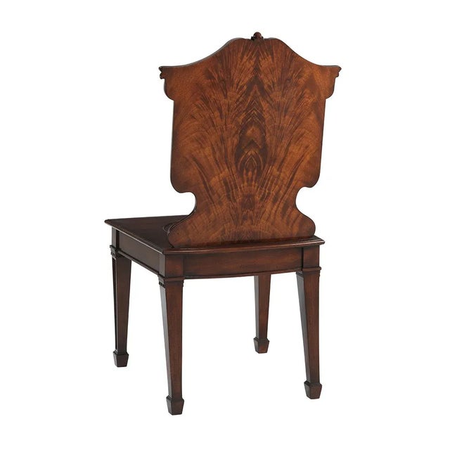 English English Mahogany Hall Chair For Sale - Image 3 of 6