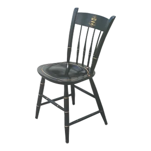 20th Century Nichols & Stone National Cathedral Ebonized and Gilt Windsor Chair