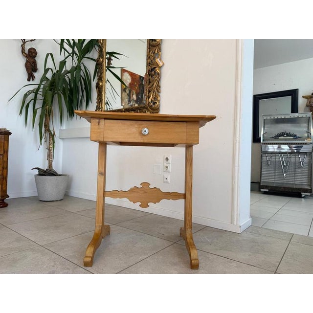 Gründerzeit Rural Sewing Table For Sale - Image 3 of 12