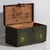 Rustic Antique Green Wooden Chest, 1910s For Sale - Image 3 of 9