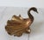 Vintage Footed Brass Swan Soap or Trinket Dish For Sale - Image 9 of 11