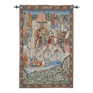 Procession From Camelot Loom Woven Tapestry - (Without Loops) 98 X 64 Cm (3'3" X 2'1" ) - Requires Rod Size 2 For Sale