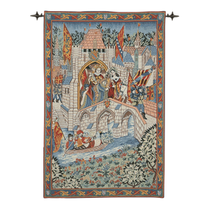 Procession From Camelot Loom Woven Tapestry - (Without Loops) 98 X 64 Cm (3'3" X 2'1" ) - Requires Rod Size 2