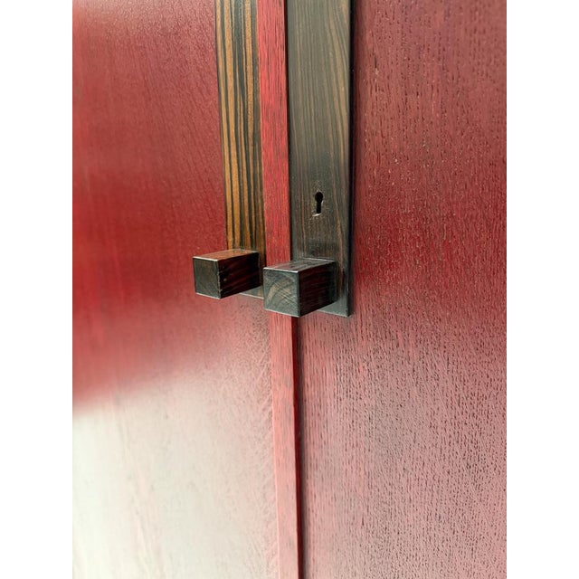 Art Deco Modernist Armoire by A.H. Jansen for L.O.V. Oosterbeek, 1920s For Sale - Image 15 of 16