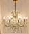 Metal Vintage Chandelier with Cut Crystal Glass, 1970s For Sale - Image 7 of 7