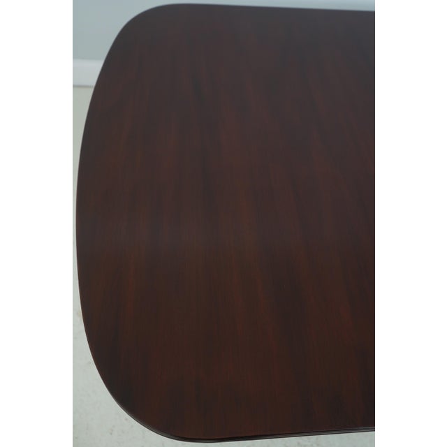 Brown Henkel Harris Mahogany Double Pedestal Dining Table For Sale - Image 8 of 18