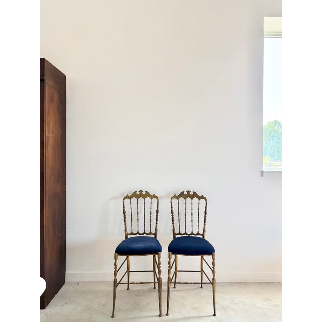 Brass Chiavari Chairs, Italy, 1960s, Fratelli Levaggi/Guiseppe Gaetano Descalzi For Sale - Image 10 of 17