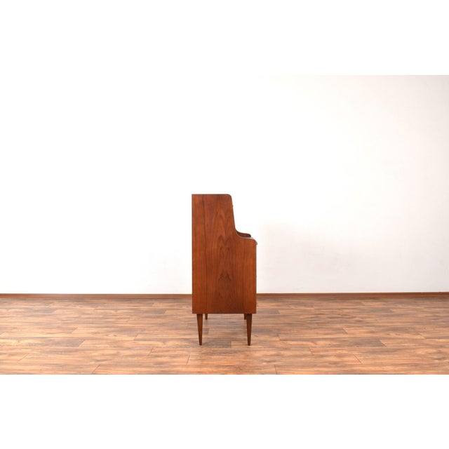 Brown Mid-Century Danish Teak Secretary, 1960s For Sale - Image 8 of 18