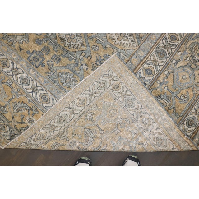 Description an early 20th century Mansion size Persian Malayer Geometric Rug Details rug no. j3803 size 11' 3" x 24' 6"...