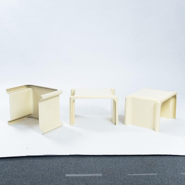 Space Age Scagno Coffee Tables by Giotto Stoppino for Elco, 1970s, Set of 3 For Sale - Image 3 of 13