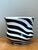 Vintage Italian Zebra Striped Cache Pot For Sale - Image 4 of 13