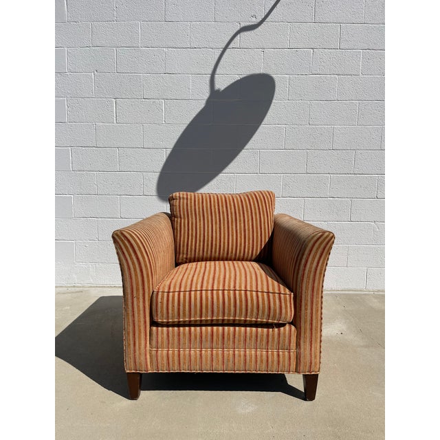 Look closely because this vintage Stickley brand club chair will surprise you. Just sink into this fine piece of good 'ol...
