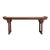 Vintage Oriental Natural Brown Ru Yi Point Edge Altar Console Table For Sale