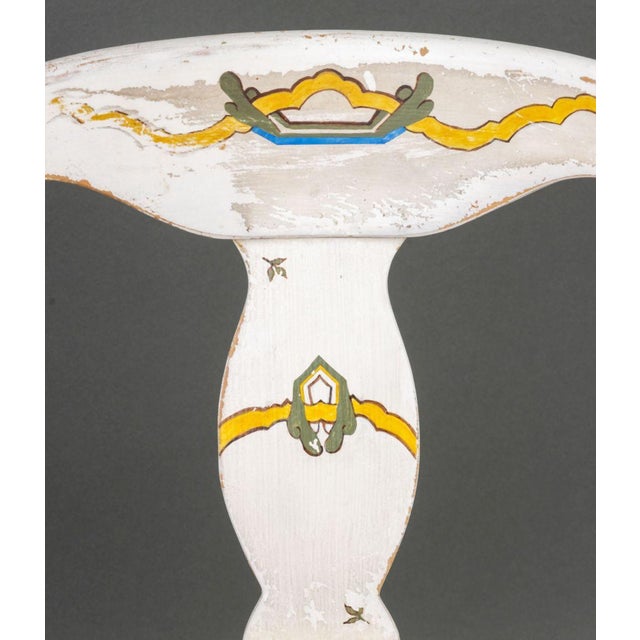 American Paint-Decorated Rush Seat Chairs, Pair For Sale In New York - Image 6 of 7