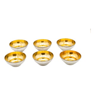 Silver Washbasins, Set of 6 For Sale
