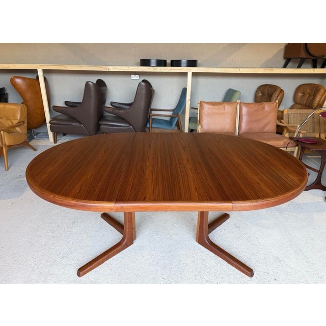 Double Extending Round Dining Table by Svend Aage Madsen, 1960s For Sale - Image 5 of 14