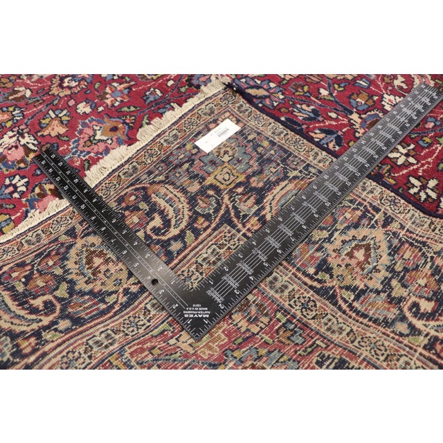 Late 19th Century Antique Persian Mashhad Rug - 05'04 X 21'00 For Sale - Image 5 of 10