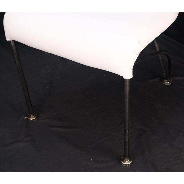 Set of 4 Mid-Century Modern Dining Chairs DIA White Upholstery MINT! For Sale - Image 13 of 17