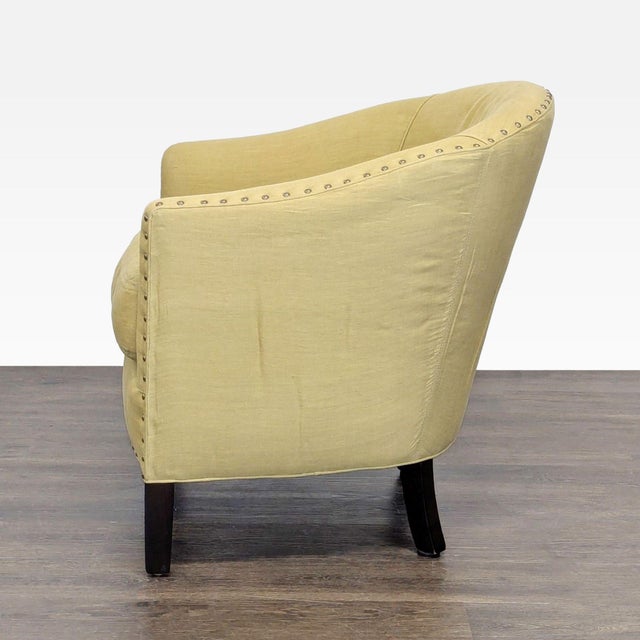 Traditional Cisco Brothers Green Lounge Chair With Nailhead Trim For Sale - Image 3 of 8