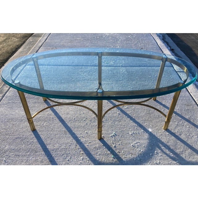 Mid-Century Modern Mastercraft Coffee Table in Faux Bamboo For Sale - Image 3 of 13