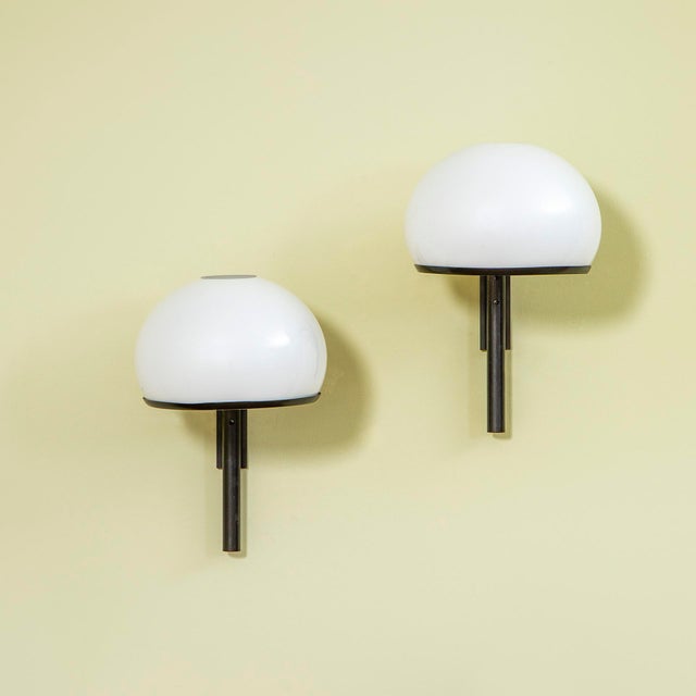 Metal Wall Lamps by Sergio Asti for Arteluce, 1960s, Set of 2 For Sale - Image 7 of 7